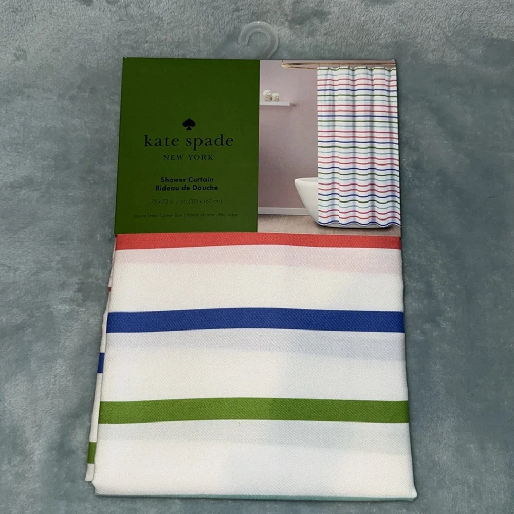 kate spade Multicolor Striped Shower Curtain